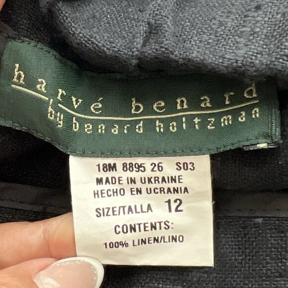 Harve Bernard by Bernard Holtzman‎ 100% Linen Maxi Skirt Size 12 Seams Lagenlook - Picture 8 of 13